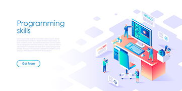 2.5D科技智能數(shù)據官網登錄頁設計 立體AI插畫與網絡科技開發(fā)